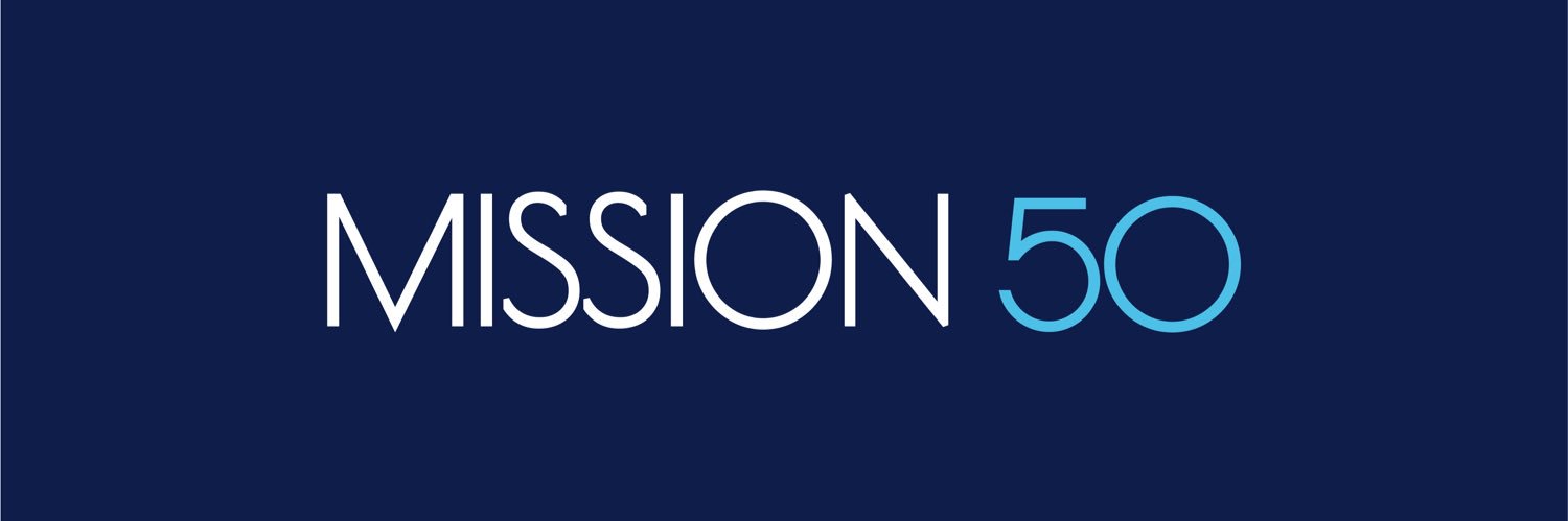 Mission 50 banner