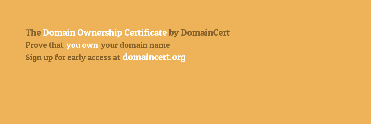 DomainCert's profile banner image