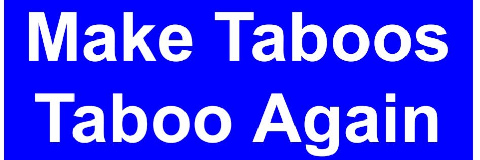 Erez 🇺🇸 #MakeTaboosTabooAgain 'Holding the Line' banner