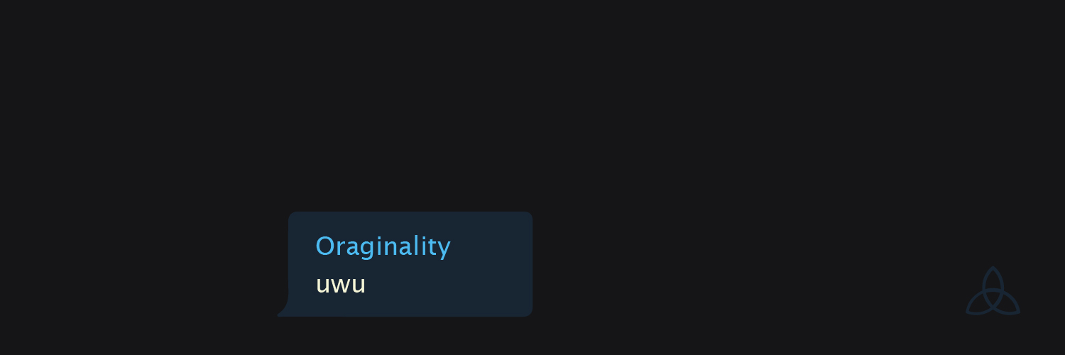 Oraginality's profile banner image