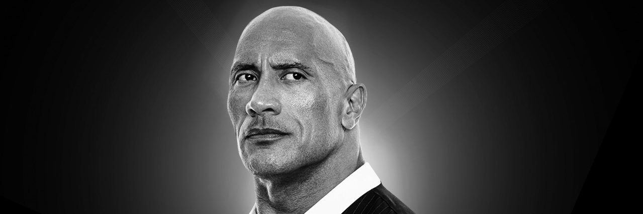 Dwayne Johnson's banner