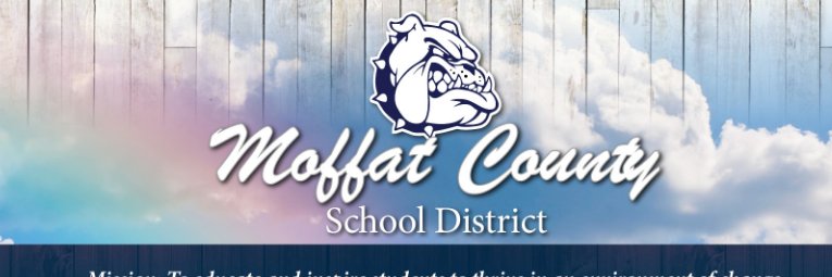Moffat County School District RE-1 banner