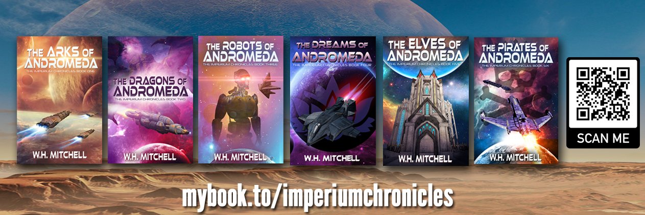 Author W. H. Mitchell 🚀🤖🕵️‍♂️ banner