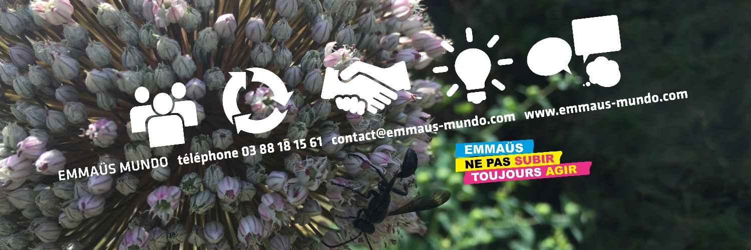 Emmaüs Mundo' banner