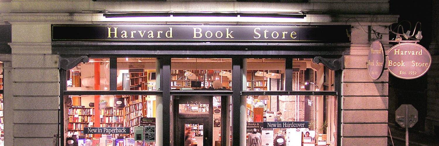 Harvard Book Store's banner