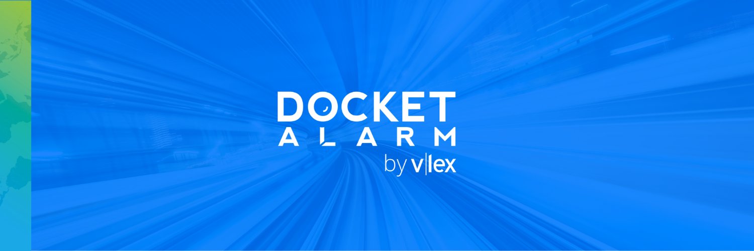 Docket Alarm banner