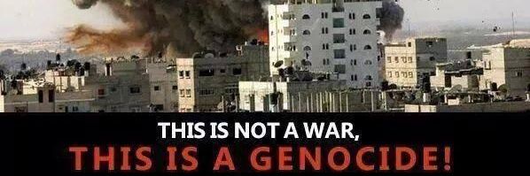 We Support Gaza banner