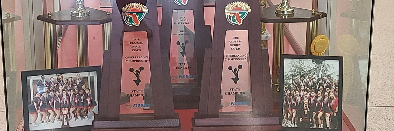 East Bay High School Cheer Team banner