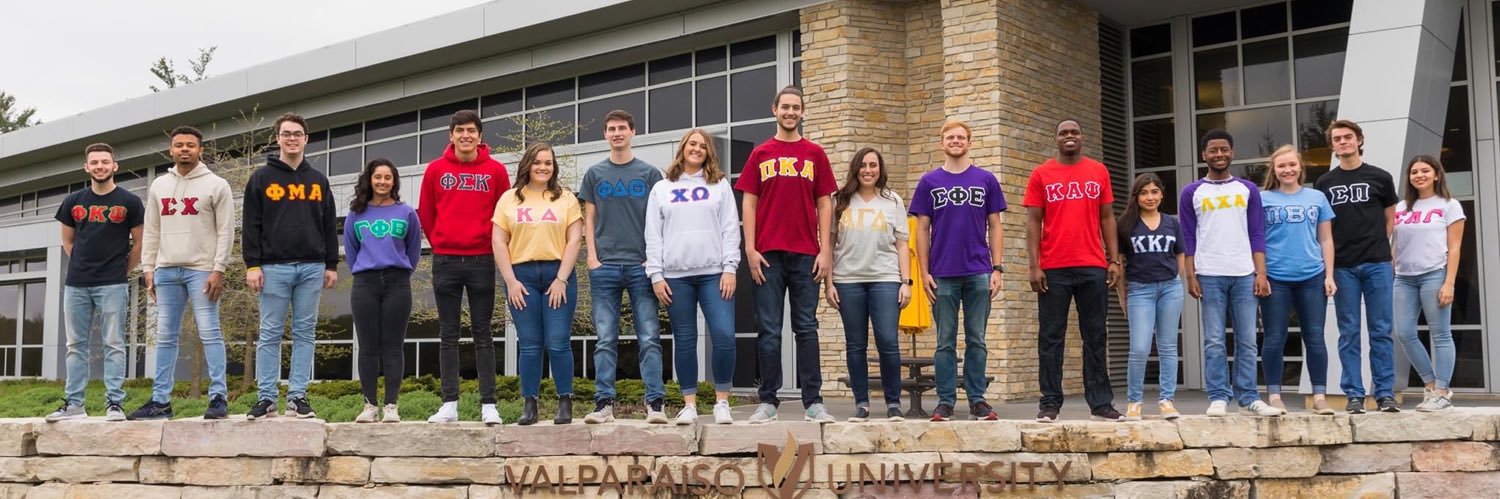 Valparaiso University Fraternity and Sorority Life banner