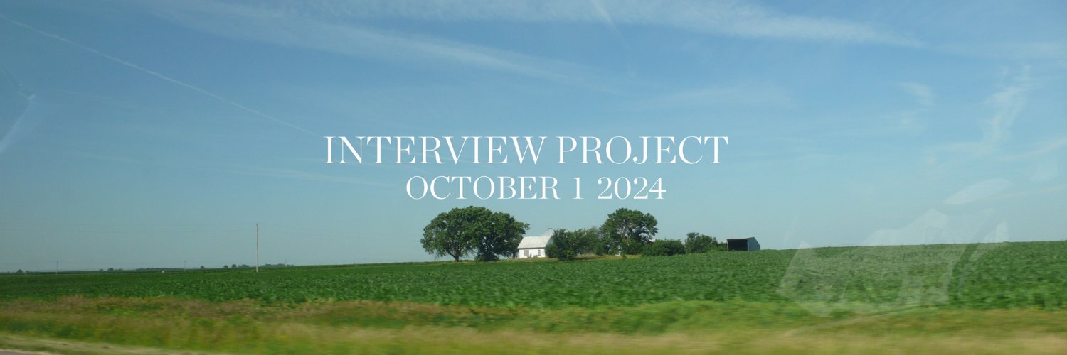 David Lynch Presents Interview Project 2024 banner