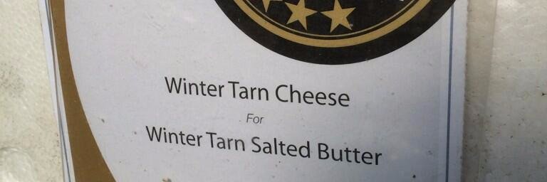 Winter Tarn Dairy banner