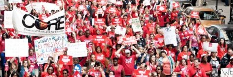 CORE - Caucus of Rank-and-file Educators banner