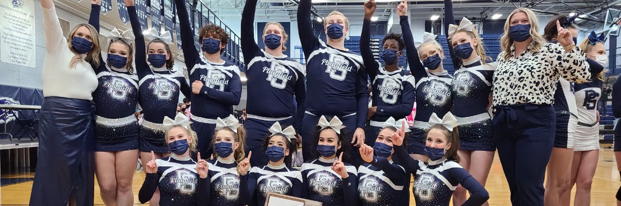 Plainfield South COED Cheerleading banner