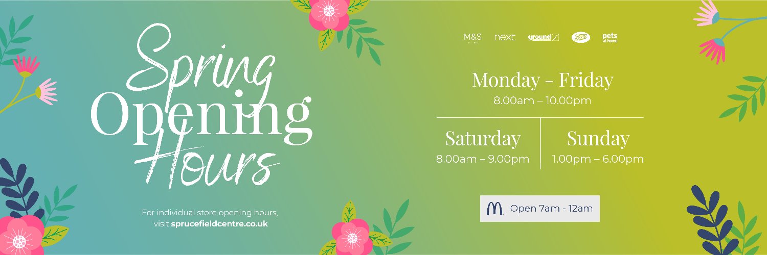 Sprucefield Centre banner