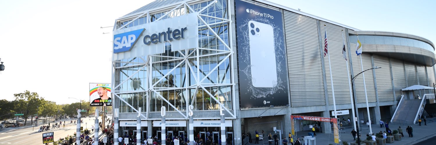 SAP Center's banner
