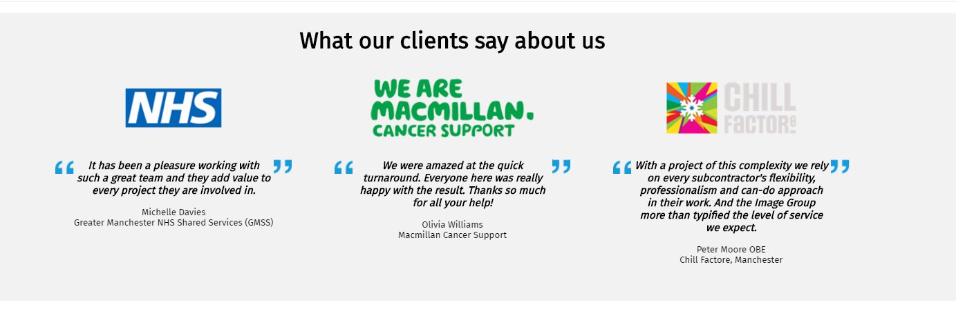 The Image Group banner