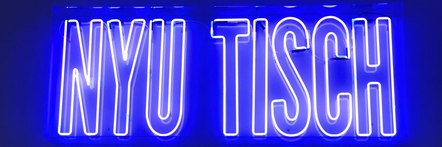 NYU Tisch School's banner