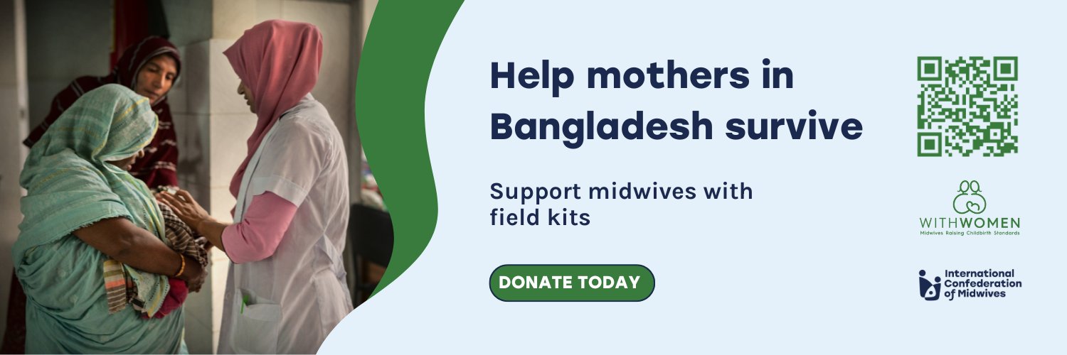 International Confederation of Midwives's banner