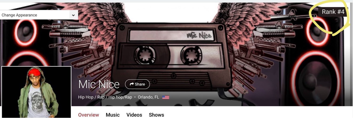 Mic Nice (Mike Nice) banner