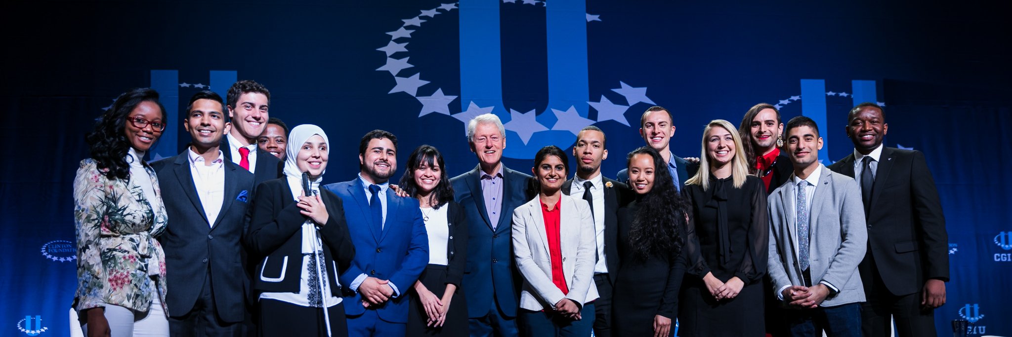 Clinton Global Initiative University banner