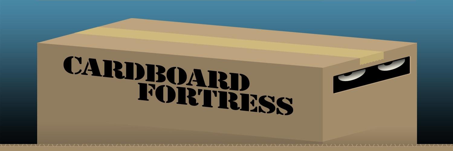 cardboard fortress banner