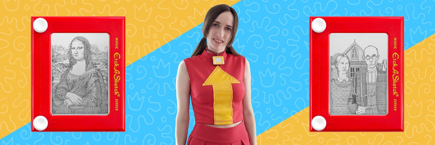 Princess Etch 👑 Etch A Sketch artist banner