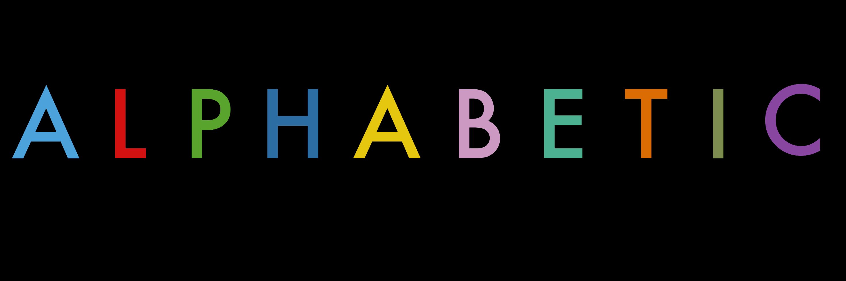 Alphabetic banner