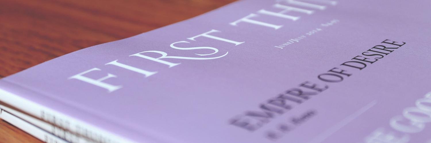 First Things's banner