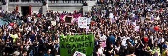 Women Against Rape banner