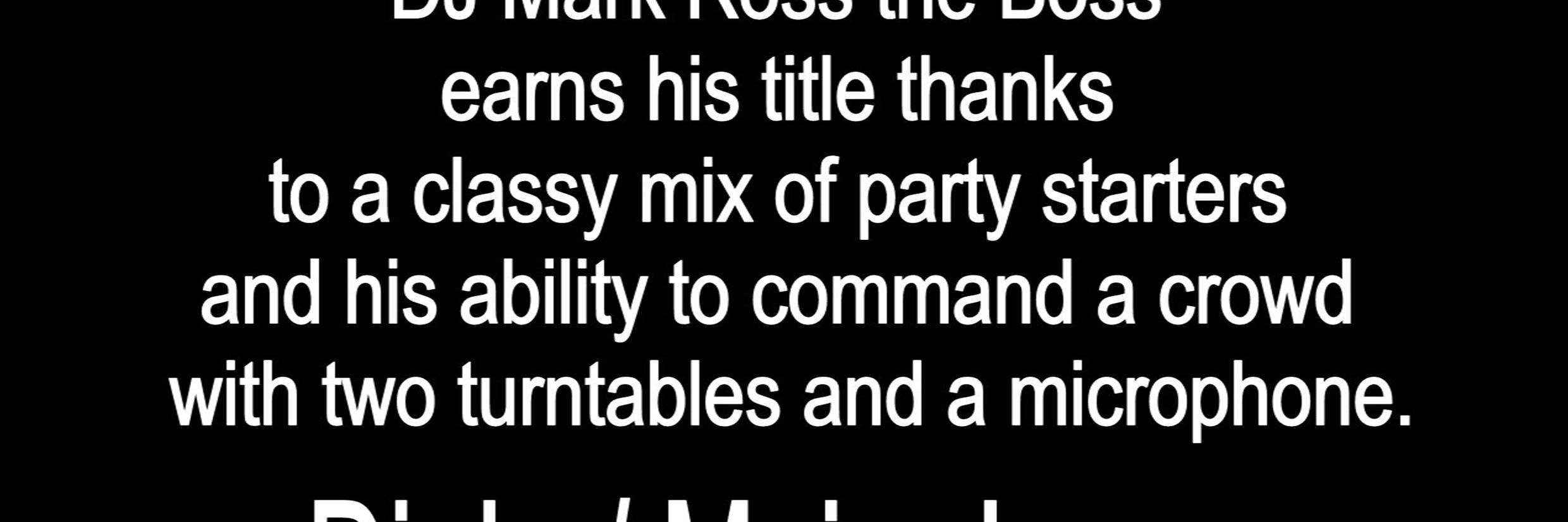 Mark Ross banner
