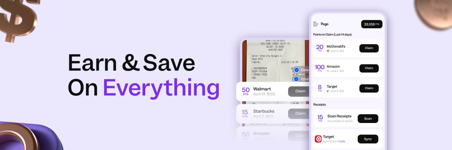 Pogo: Earn On Everything banner