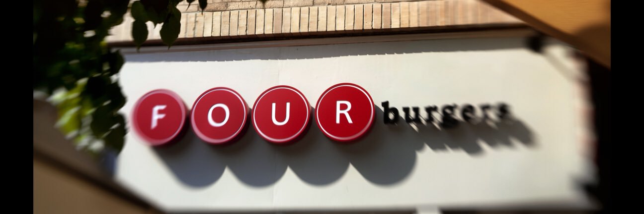 FOUR burgers banner