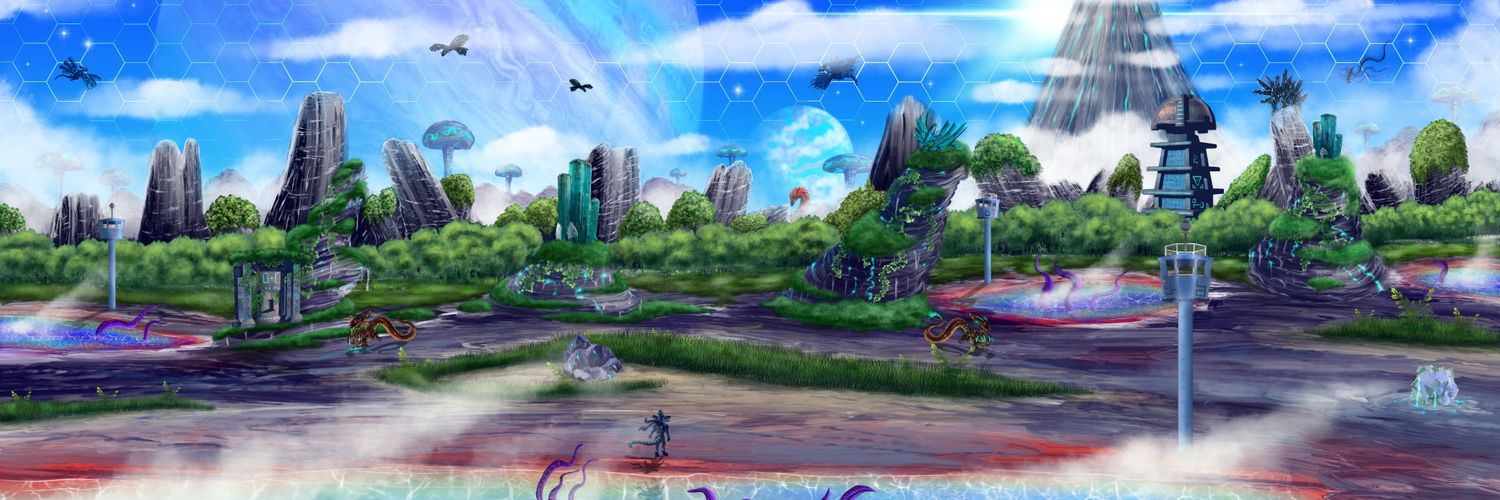 ЦПIΛᄂIΣП 💙🌌🔥 ユニエイリアン banner