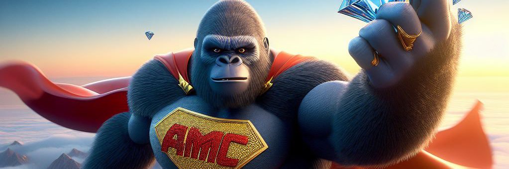 The awakened AMC ape banner