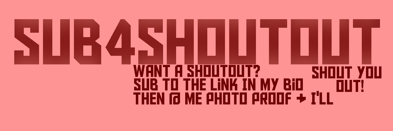 SubShoutout's profile banner image