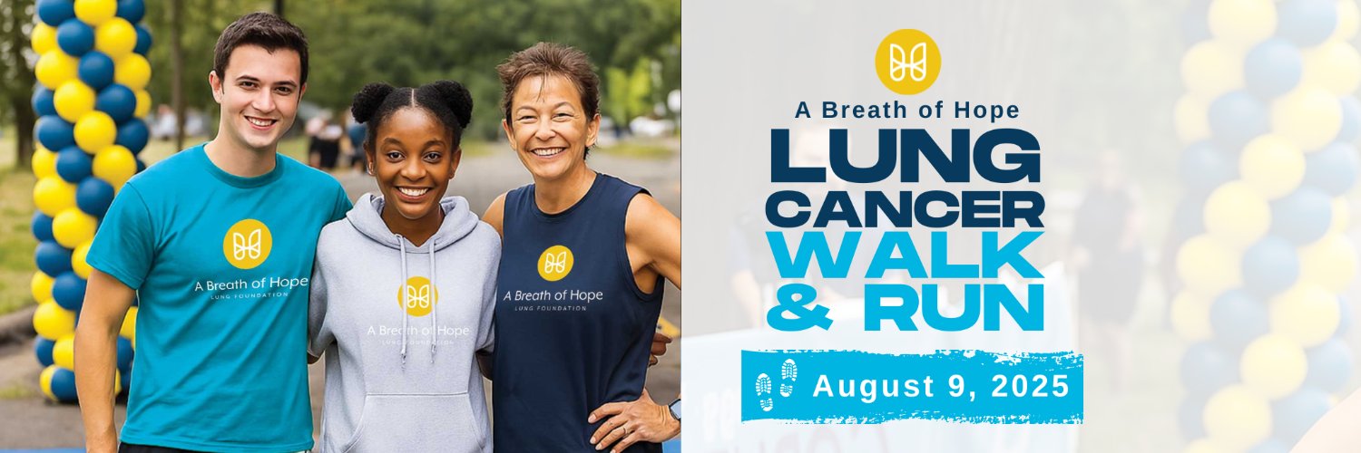 A Breath of Hope Lung Cancer Foundation banner