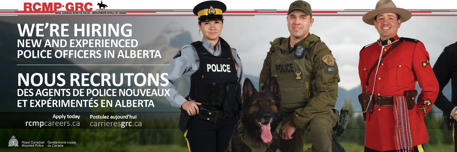 RCMP Alberta's banner