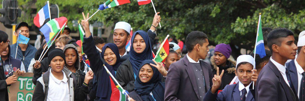 International Peace Youth Group banner