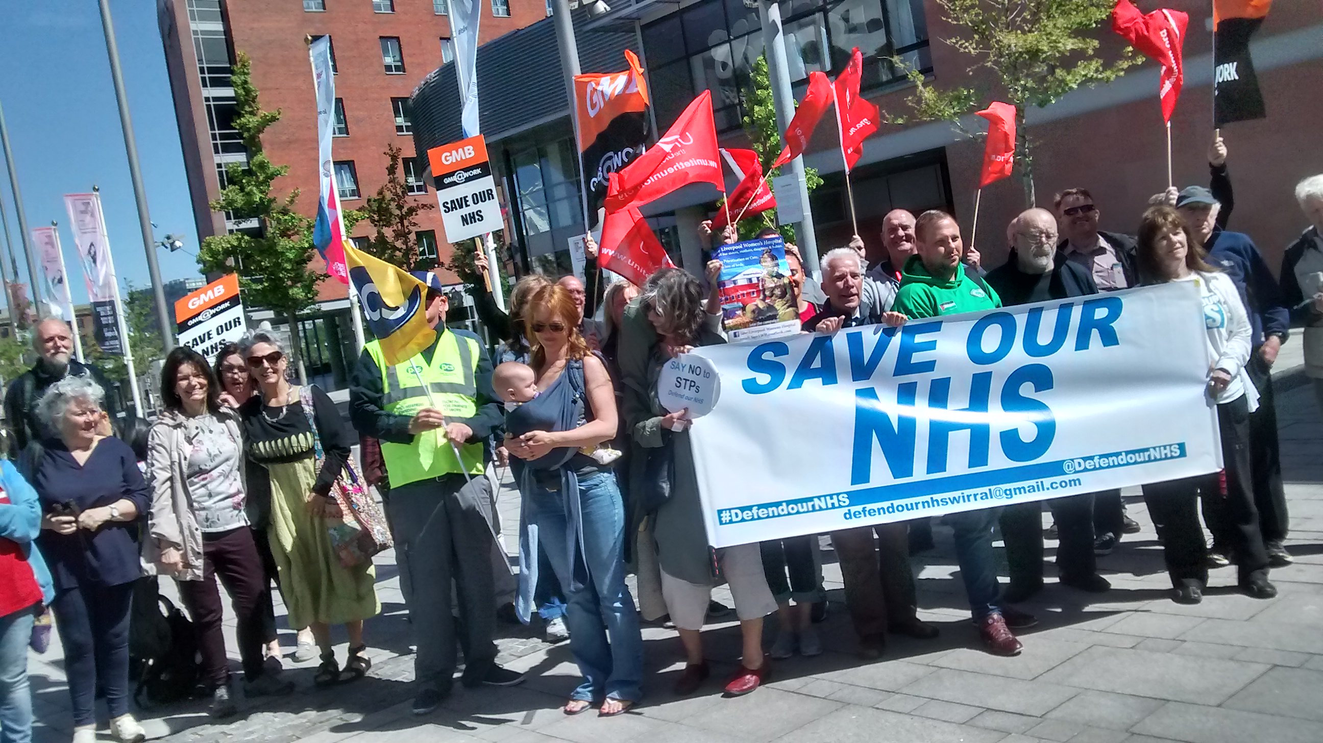 Defend our NHS banner