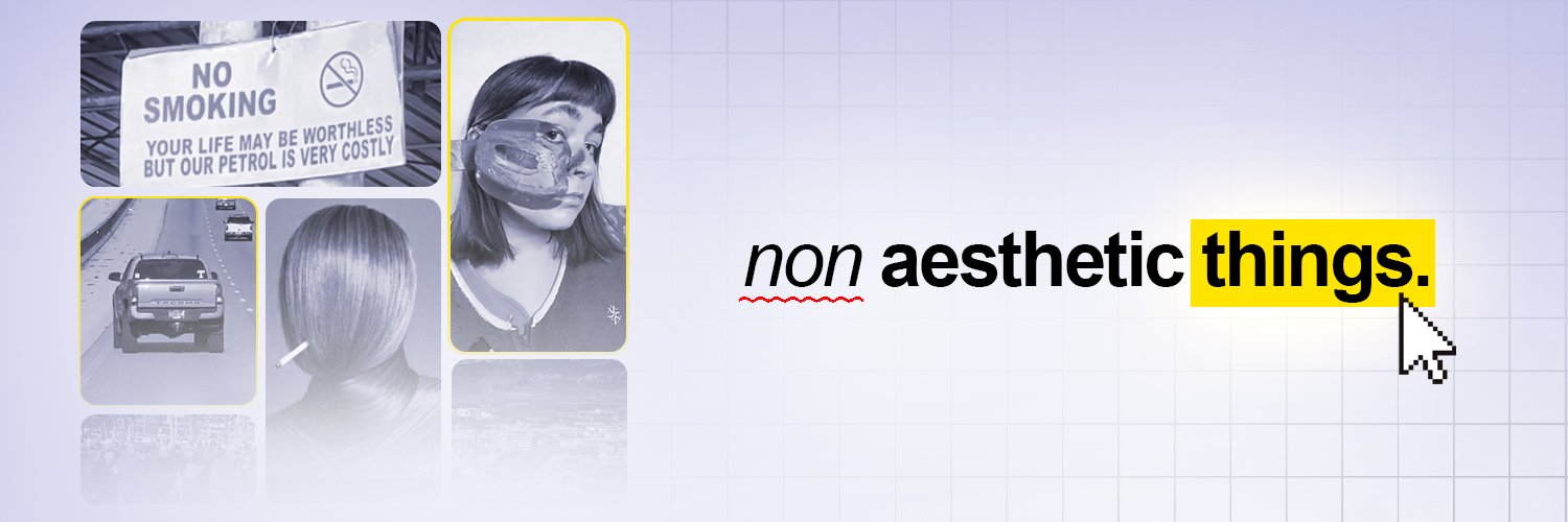 non aesthetic things banner