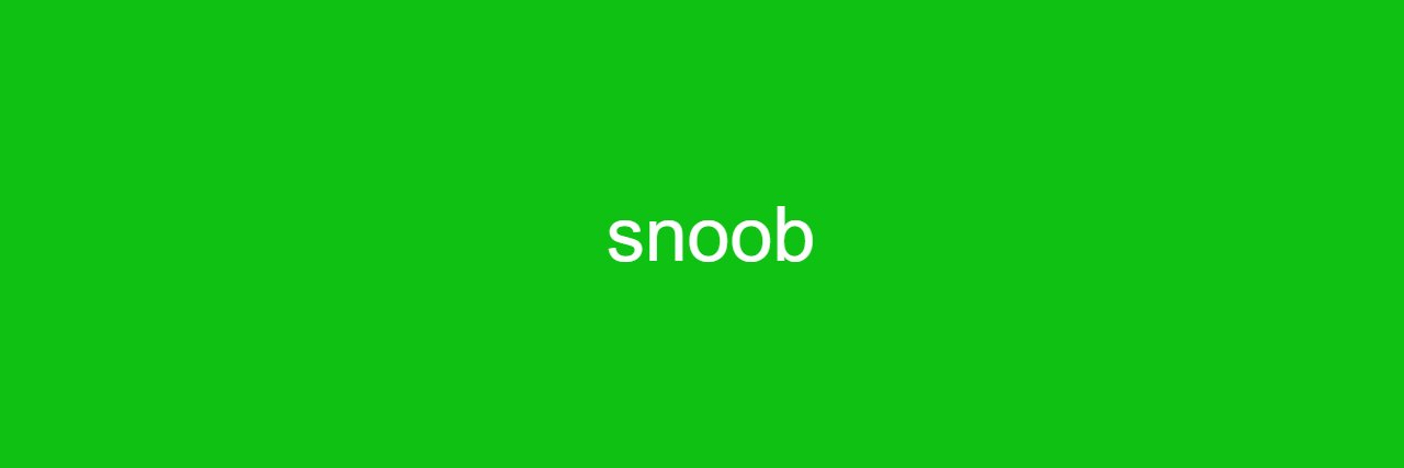RealSnoob's profile banner image