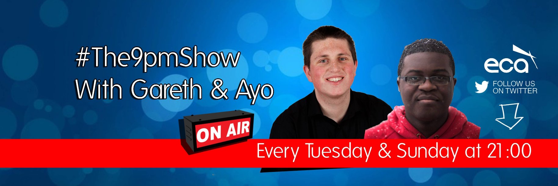 The9pmShow@ECARadio banner