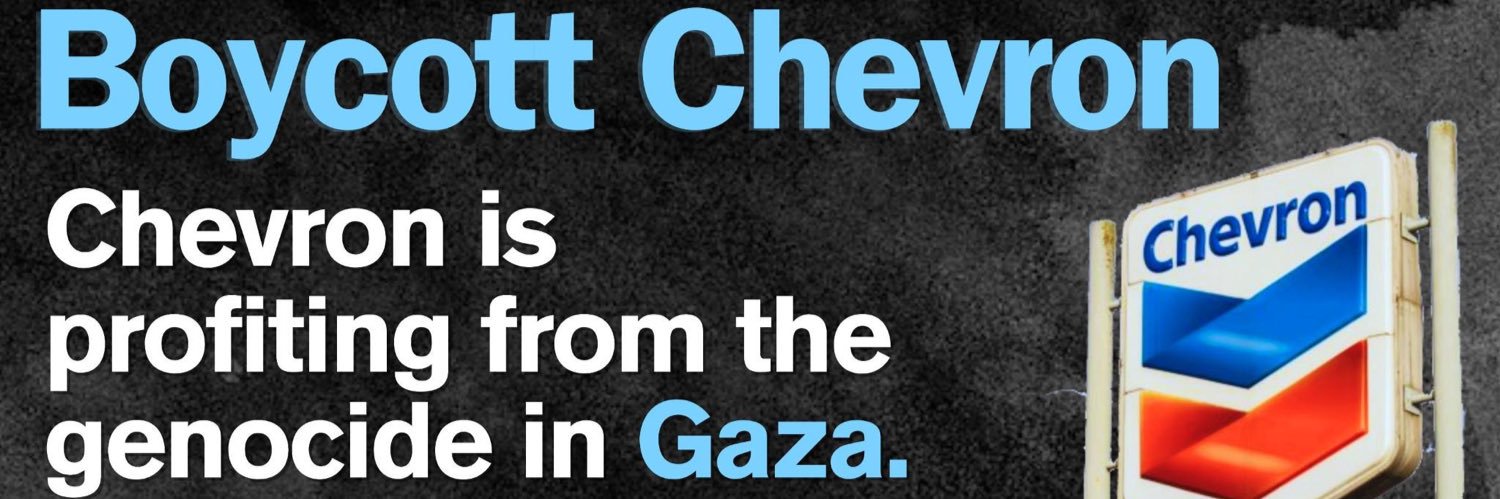 #boycottchevron banner
