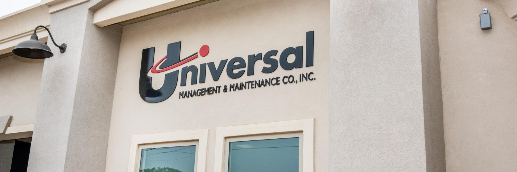 Universal Management & Maintenance banner