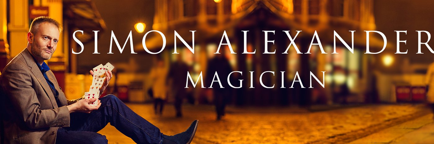 Magician Simon Alexander banner