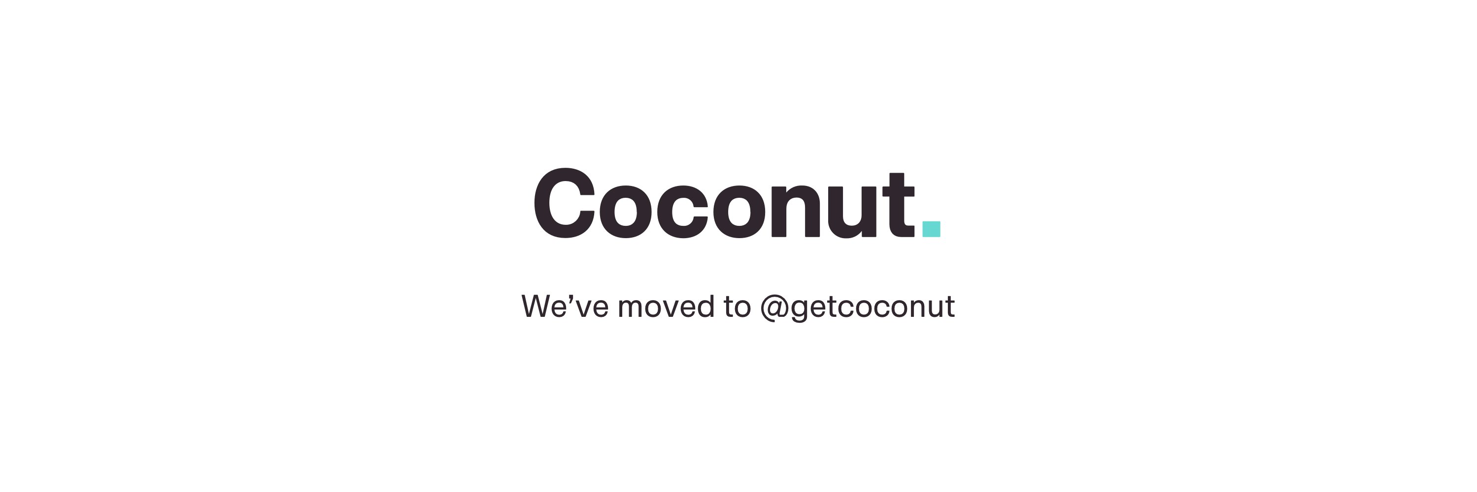 Coconut banner