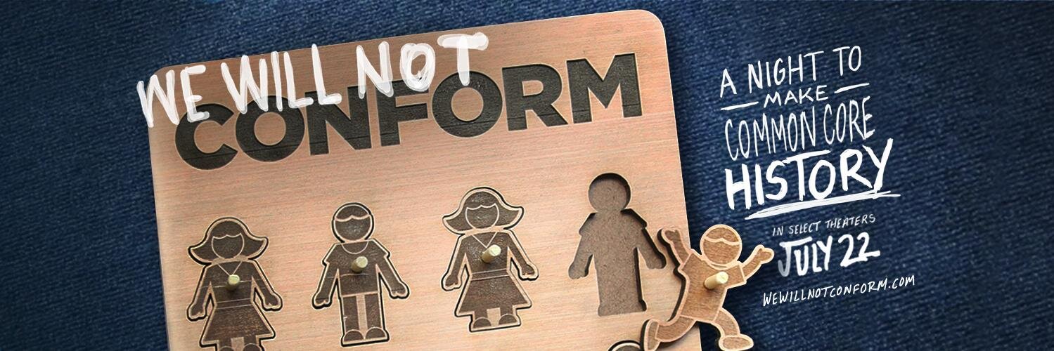 We Will Not Conform banner