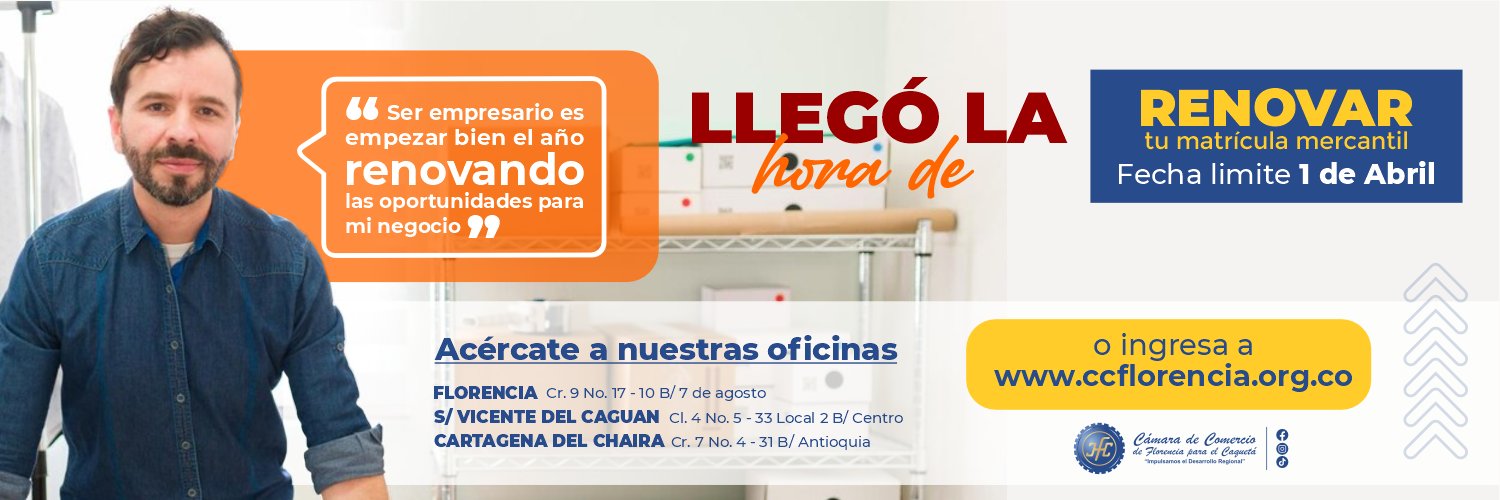 Cámara de Comercio de Florencia para el Caquetá banner
