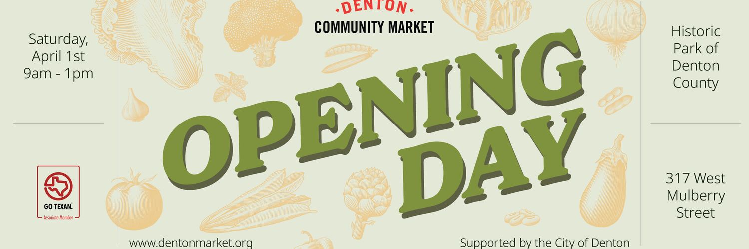 Denton Community Market banner