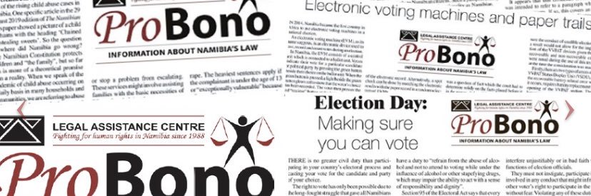 Legal Assistance Centre Namibia banner